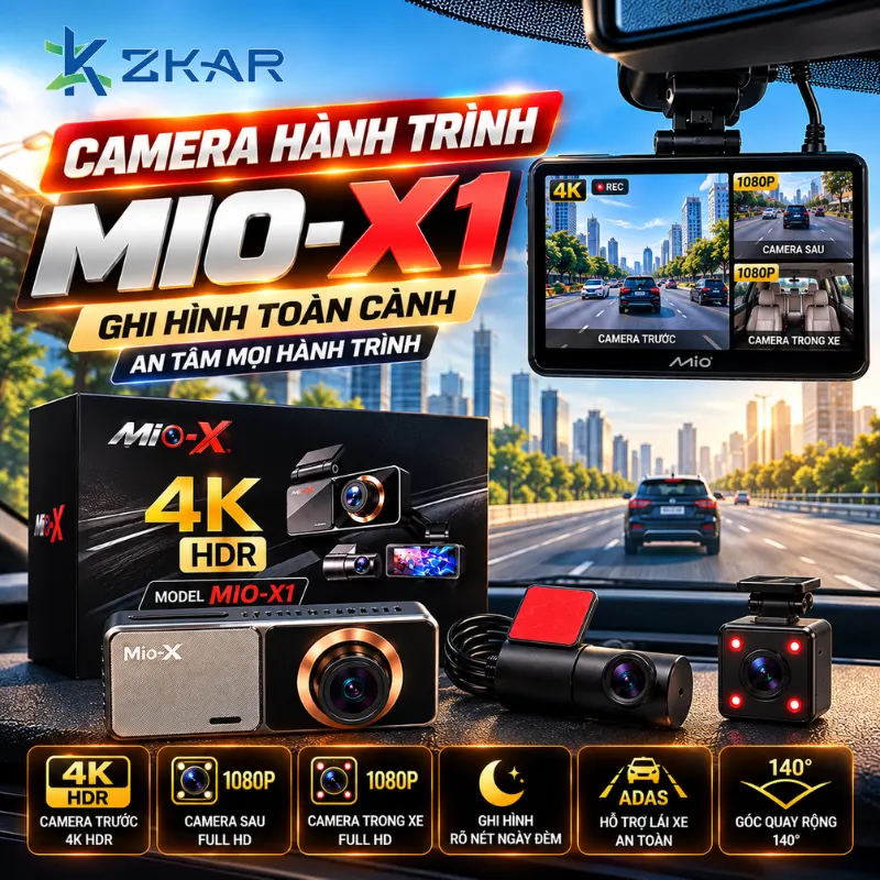 Camera Hành Trình MIO-X1 4K Chính Hãng