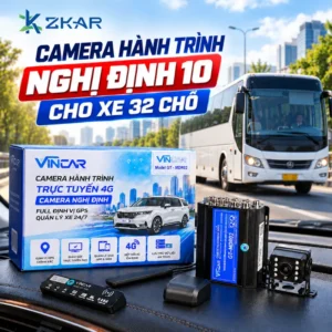 Camera Hành Trình Nghị Định 10 VINCAR GT-MDR02 Cho Xe 32 Chỗ