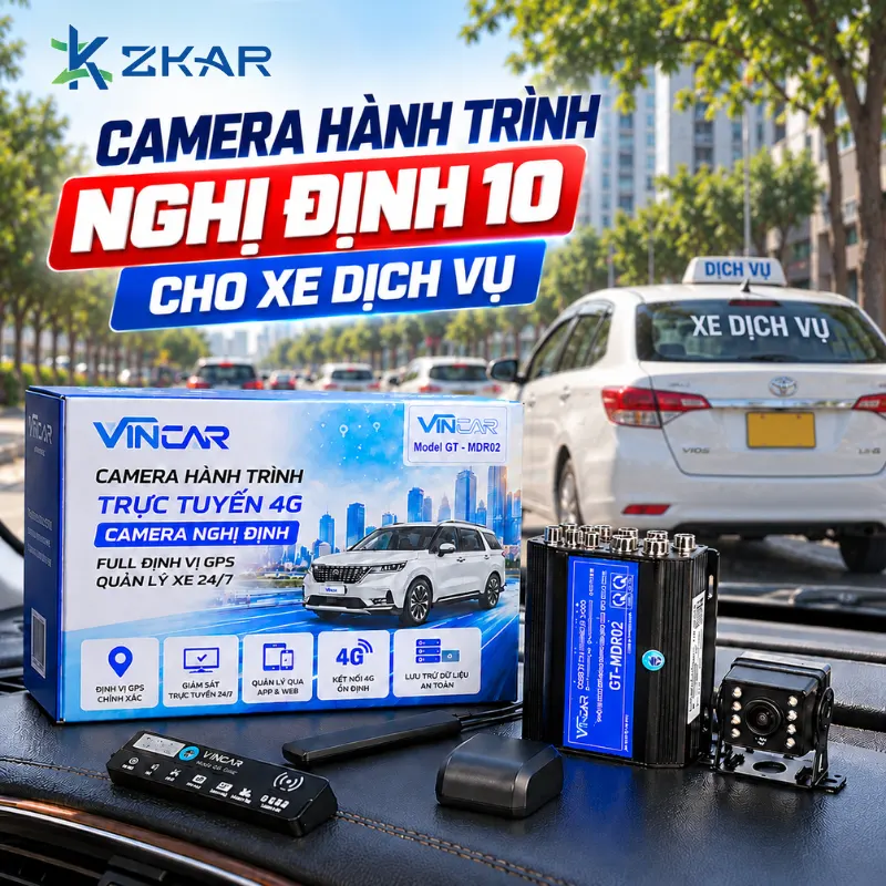 Camera Hành Trình Nghị Định 10 VINCAR GT-MDR02 Cho Xe Dịch Vụ