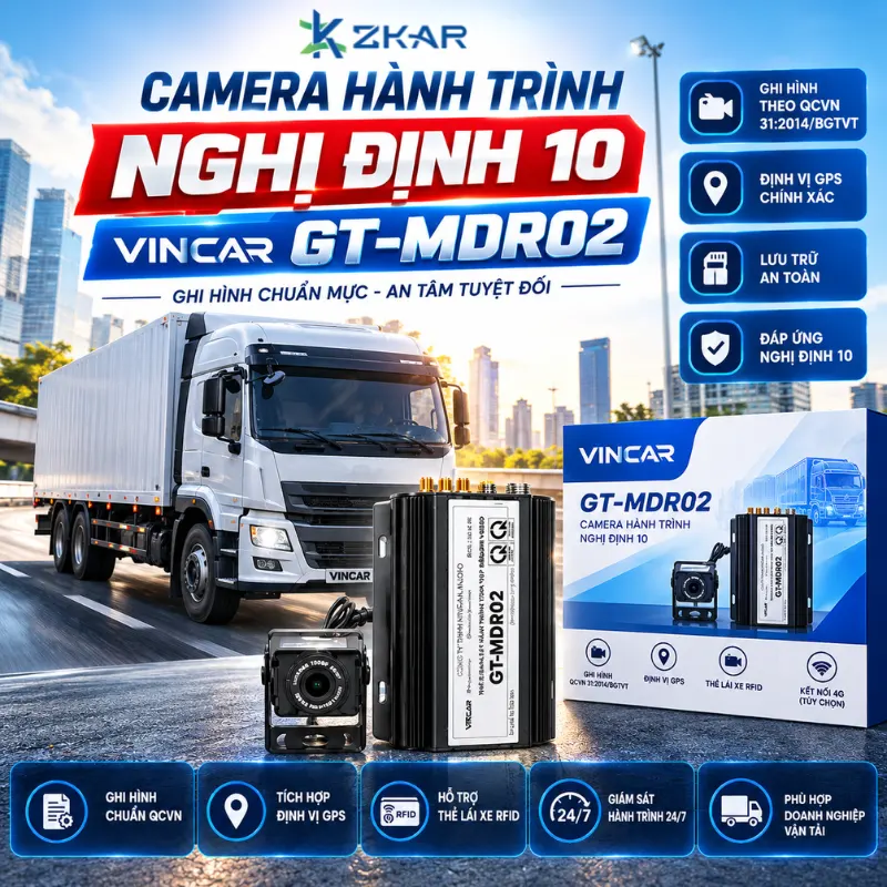 Camera Hành Trình Nghị Định 10: VINCAR GT-MDR02