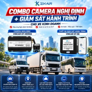 Combo Camera Nghị Định + Giám Sát Hành Trình VINCAR