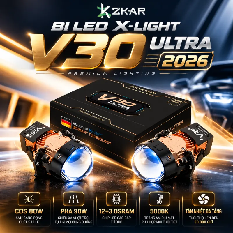 Độ Bi LED X-Light V30 Ultra 2026