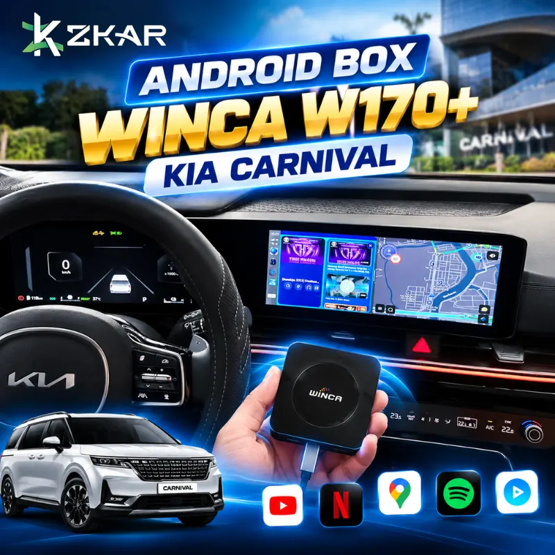 Gắn Android Box Winca W170+ Xe Kia Carnival