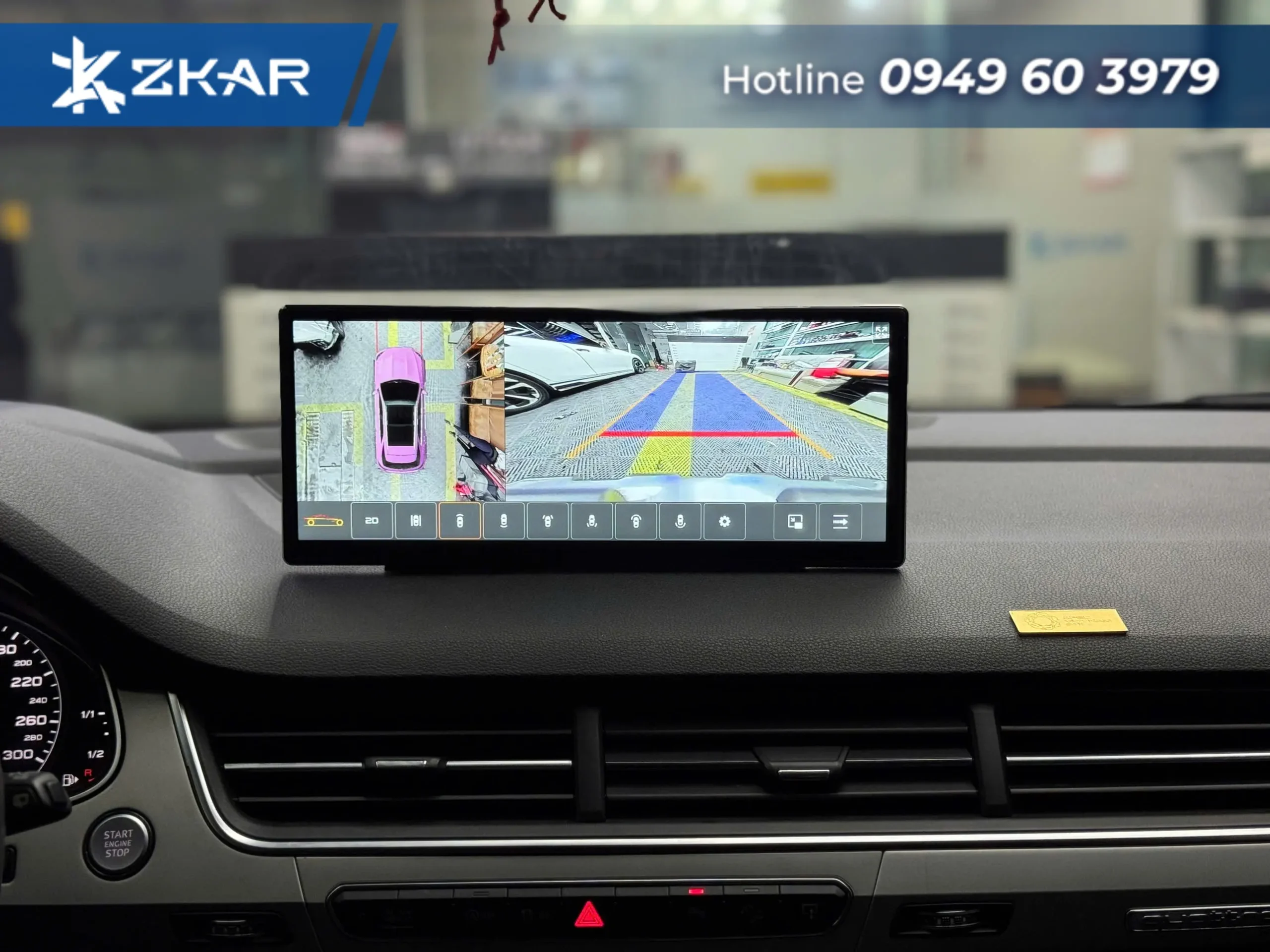Hệ Thống Camera 360 Độ Toàn Cảnh Hiển Thị Sắc Nét Hỗ Trợ Đỗ Xe An Toàn