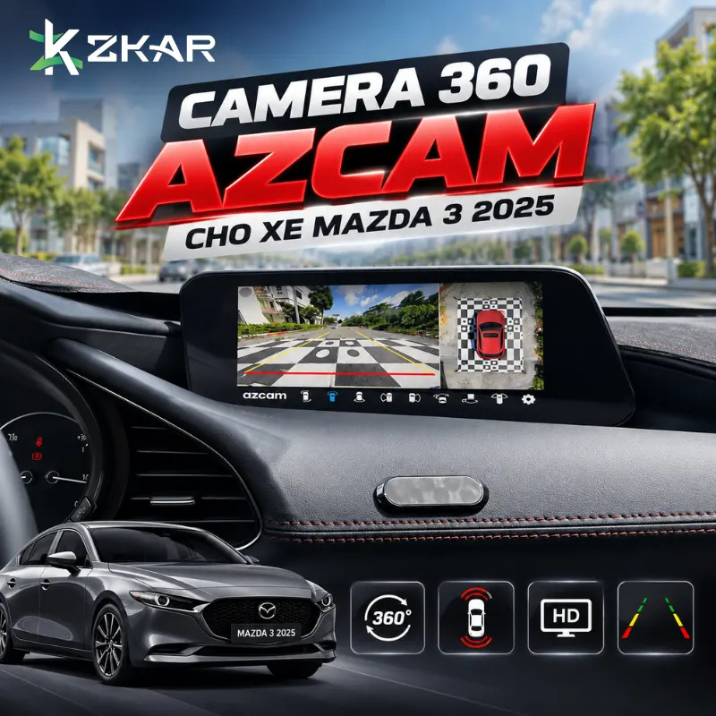 Lắp Camera 360 AZCAM Cho Xe Mazda 3 2025 Tại TP.HCM