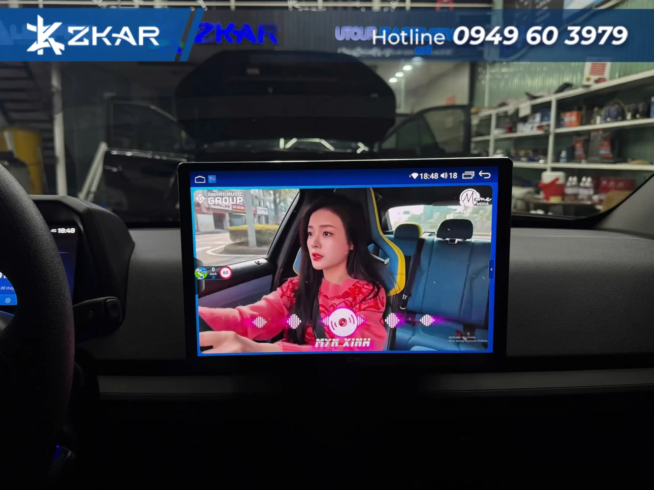 Màn hình Android Winca 13 inch phát video ca nhạc giải trí chất lượng cao sắc nét